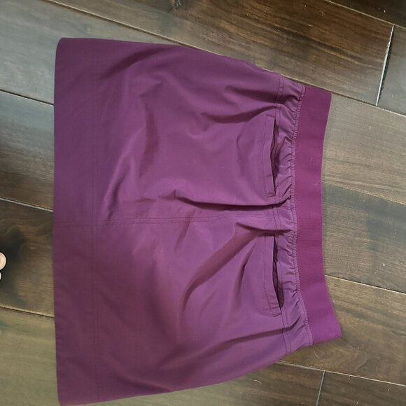 Athleta Midtown Berry Skort Skirt Womens 12 Performance Pockets - Picture 7 of 10